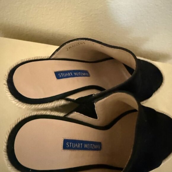 Stuart Weitzman Womens Pink 3/4" Platform Goring Marabella Wedge Leather Sandals - Picture 4 of 7